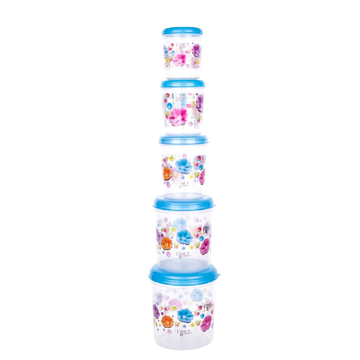 2446 Plastic Transparent Container Air Tight Dabba Set (3000ml, 2000ml, 1000ml, 750ml, 500ml) - SkyShopy 2446 Plastic Transparent Container Air Tight Dabba Set (3000ml, 2000ml, 1000ml, 750ml, 500ml) - SkyShopy